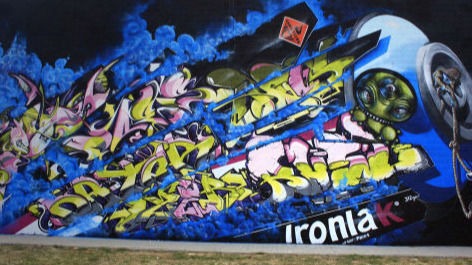 Rusl in Maaseik, Belgium - LoveLetters Meeting x Ironlak Wall