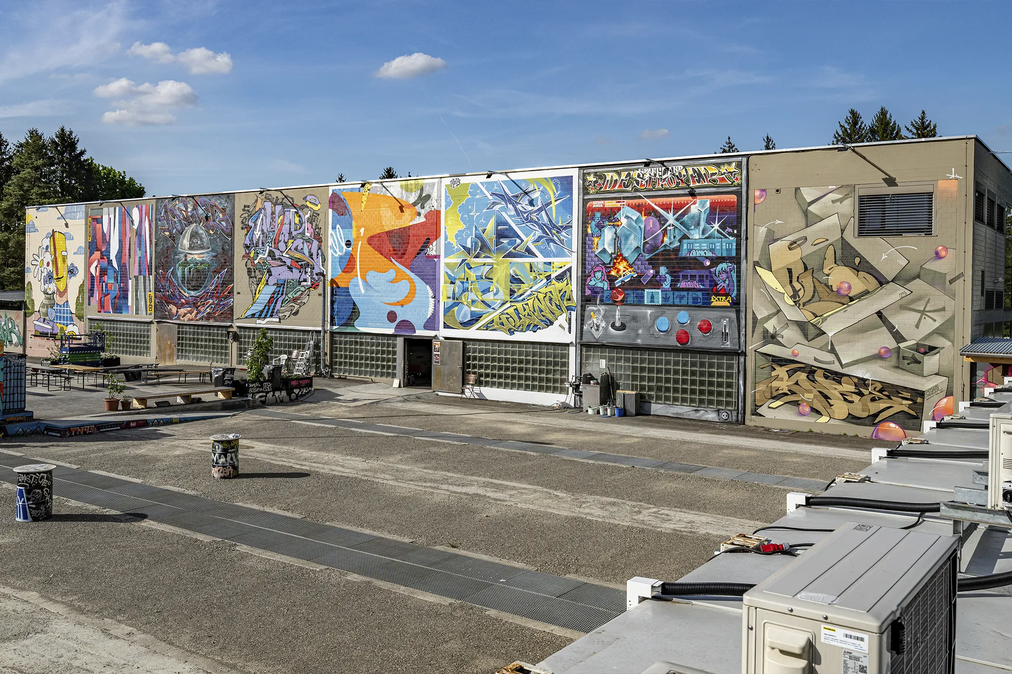 Außengelände vom Graffland. Opening Jam of Graffland © Pixelshark Media